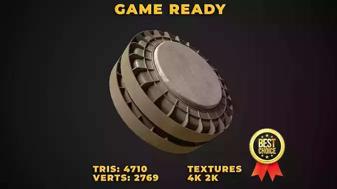 Italian circular plastic cased anti tank blast mine VS 16