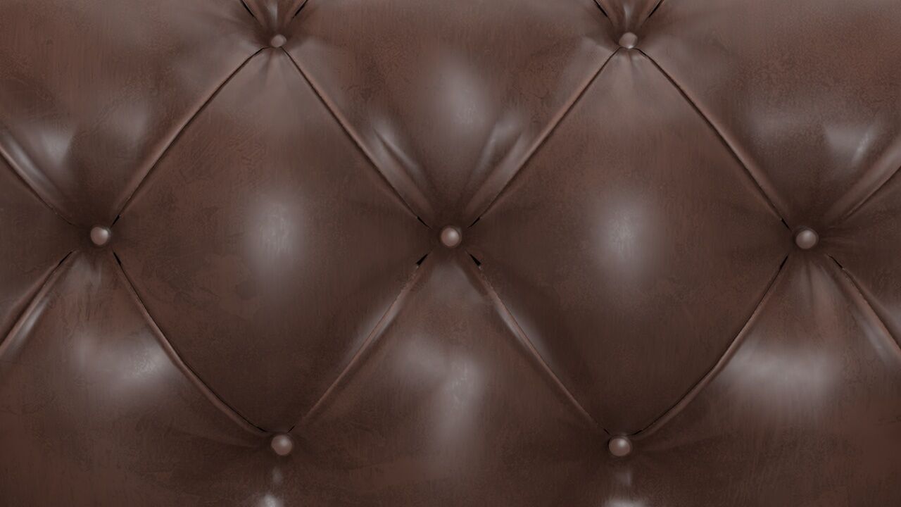 Chesterfield leather sofa 3D model_8