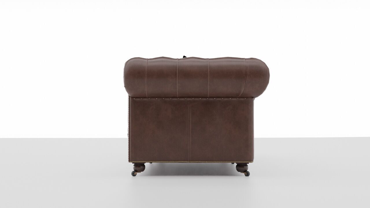 Chesterfield leather sofa 3D model_4