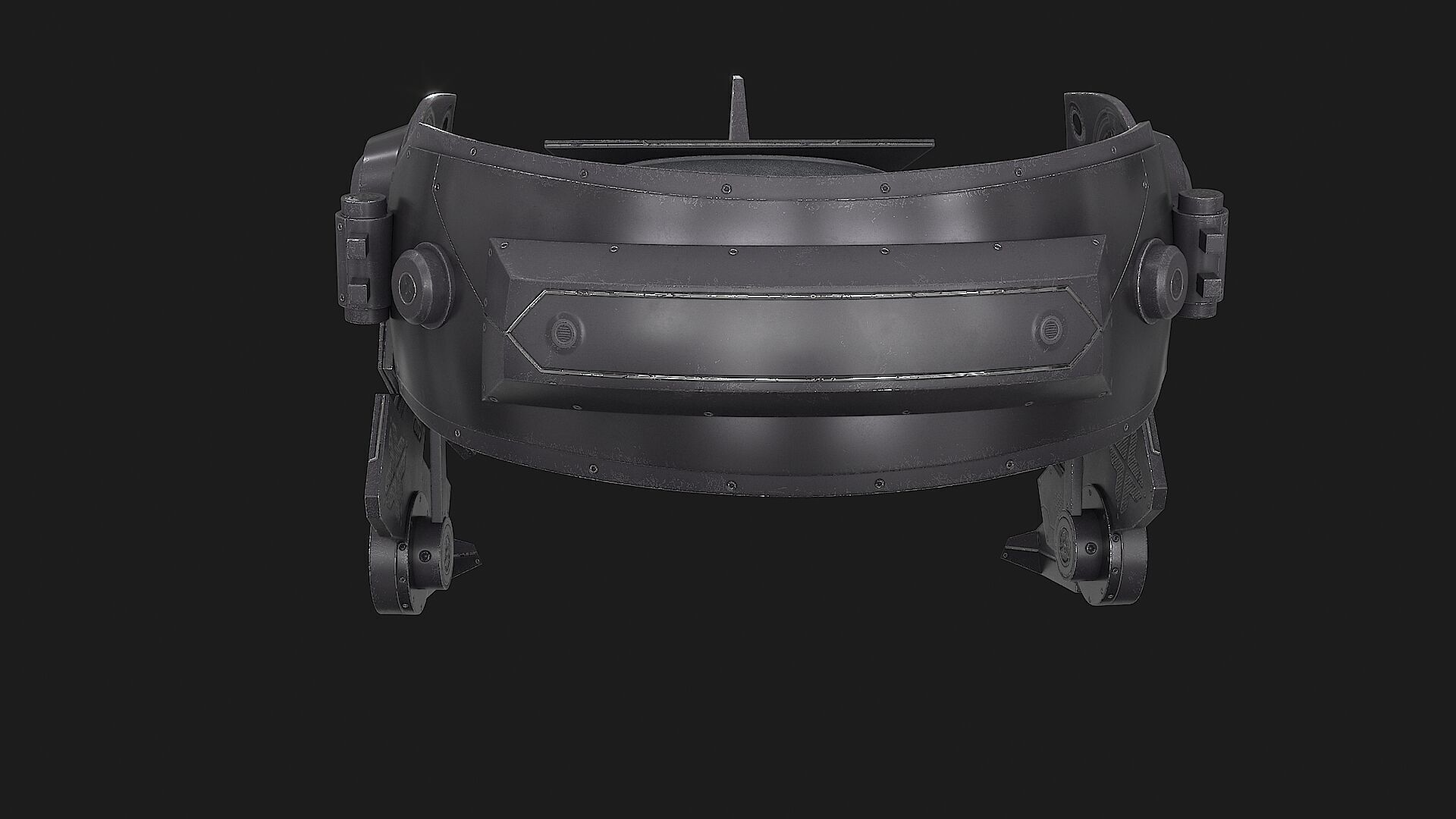 Sci Fi VR Headset Low-poly 3D model_14