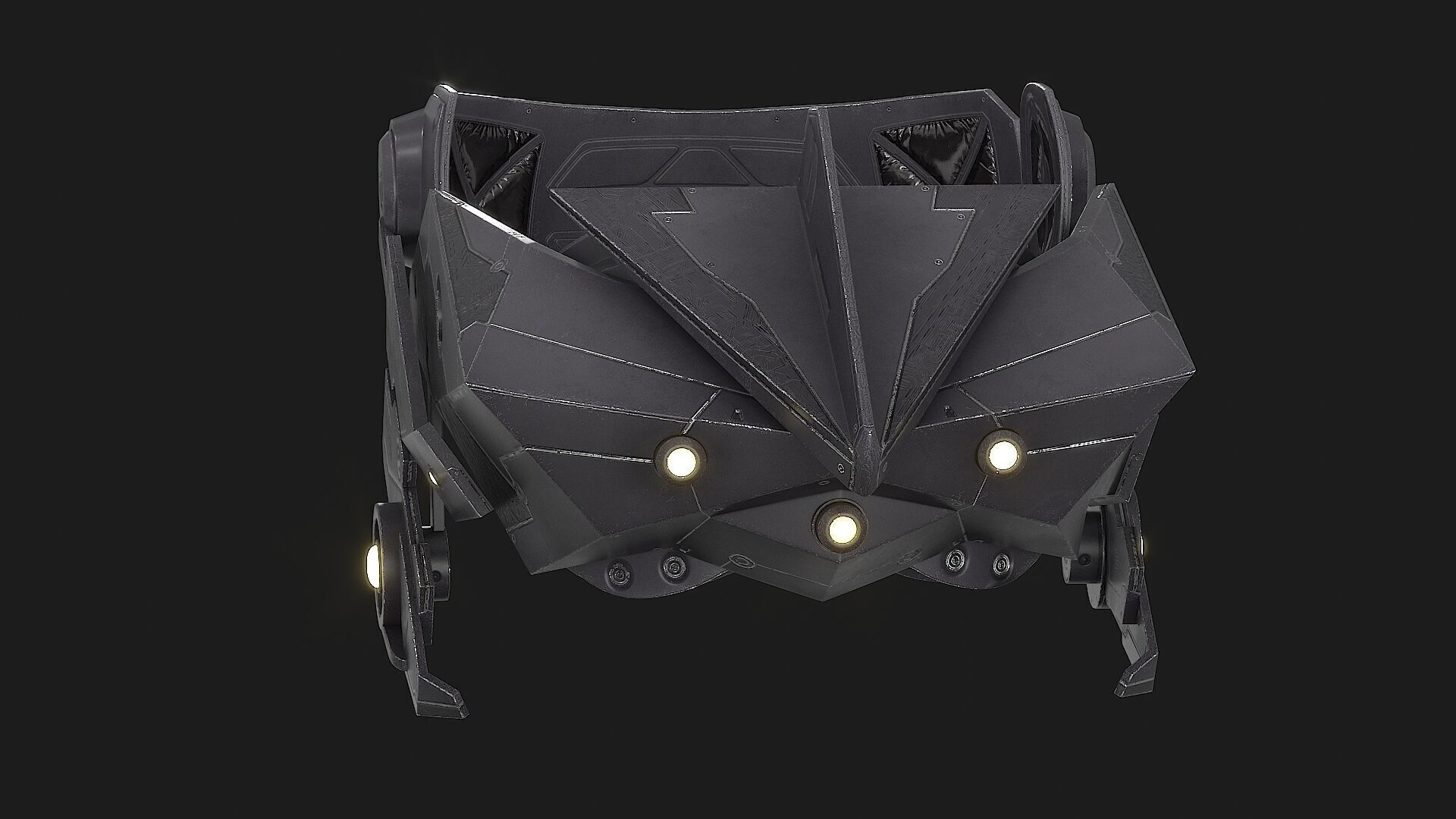 Sci Fi VR Headset Low-poly 3D model_20