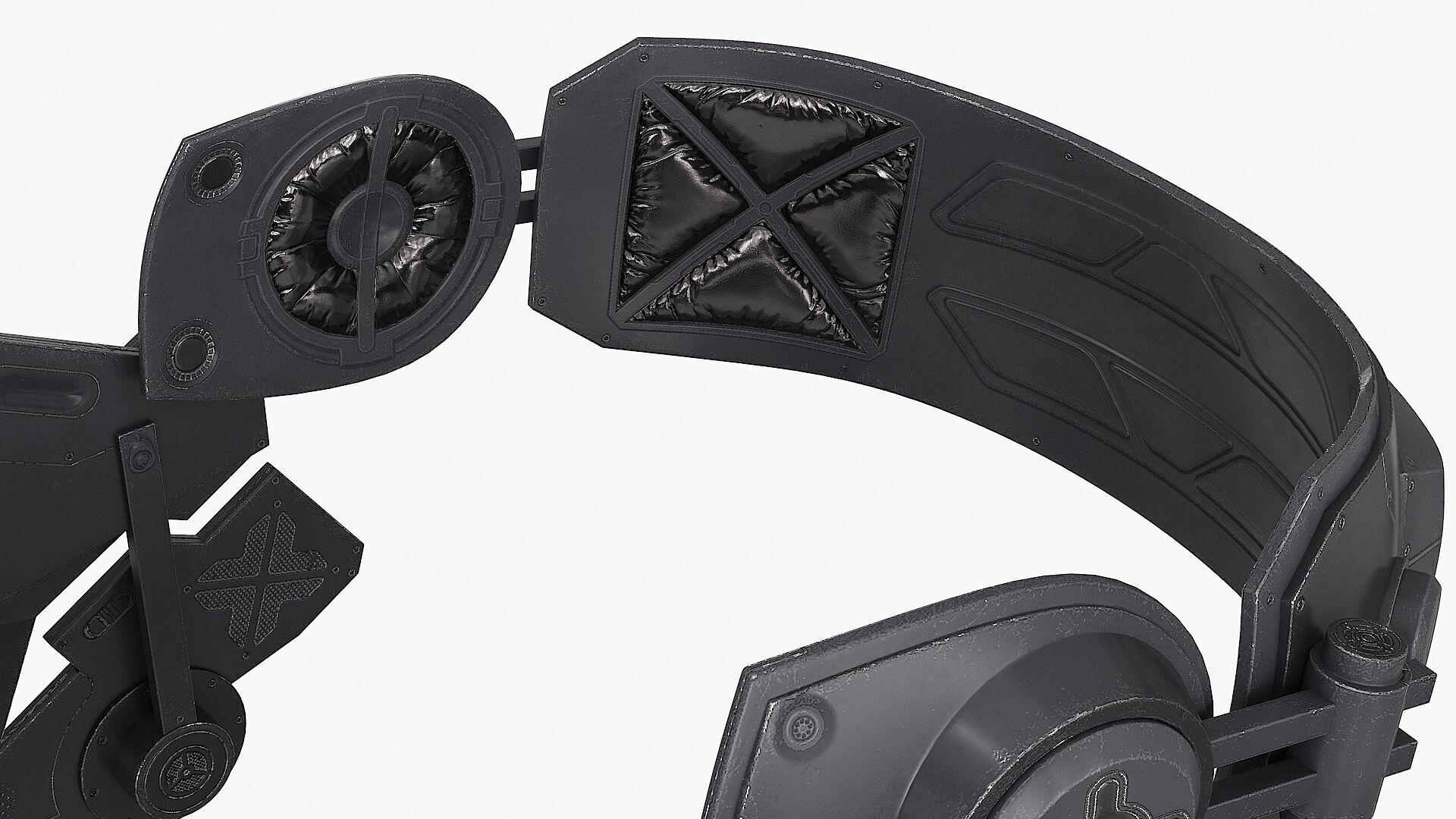 Sci Fi VR Headset Low-poly 3D model_7