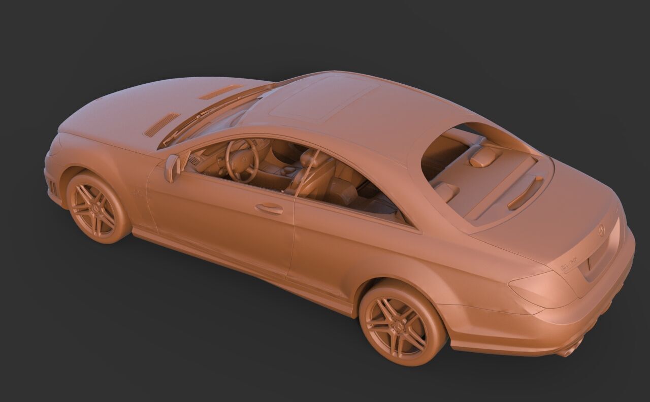 Mercedes-Benz SL65 3D print model_5