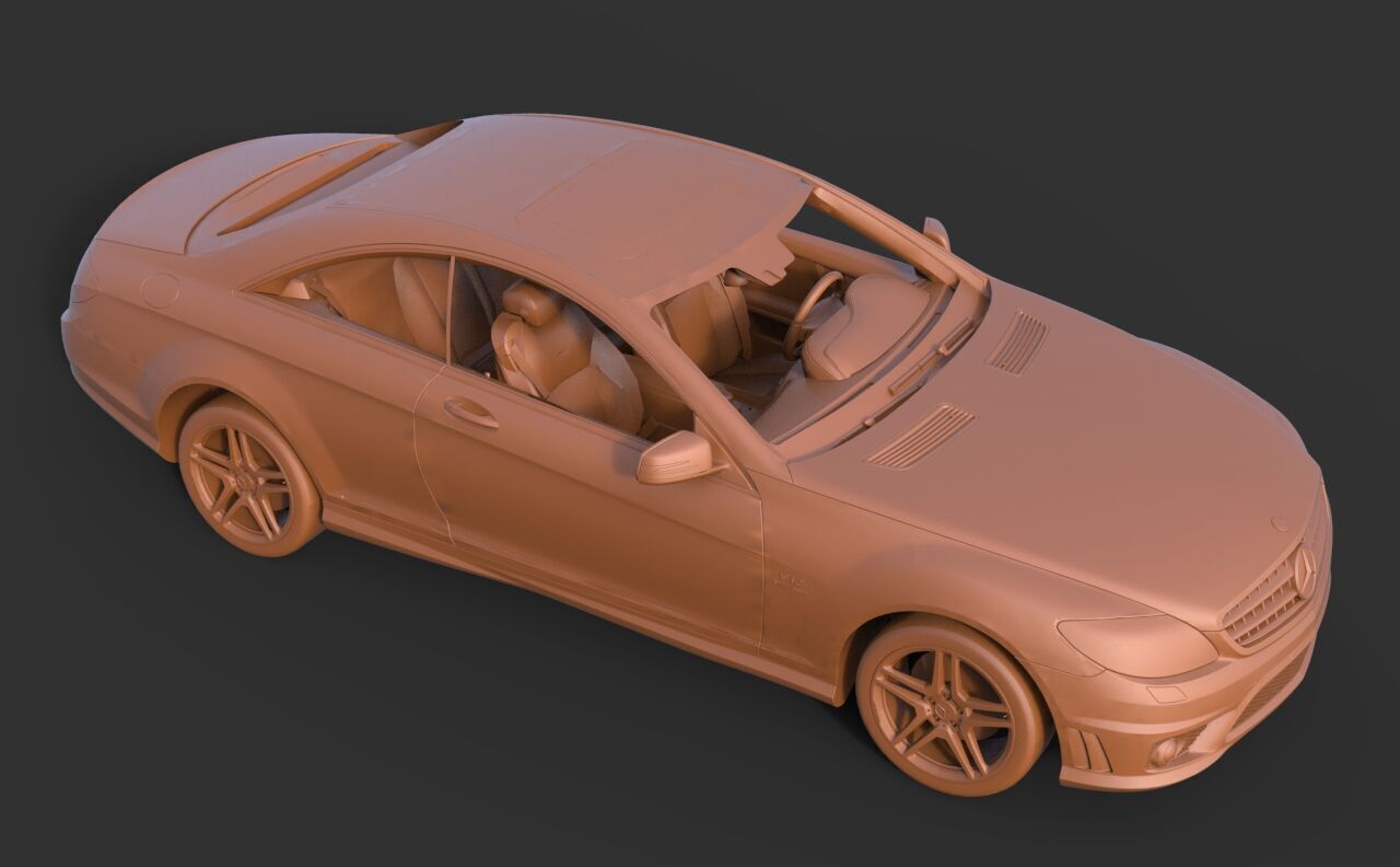 Mercedes-Benz SL65 3D print model_6