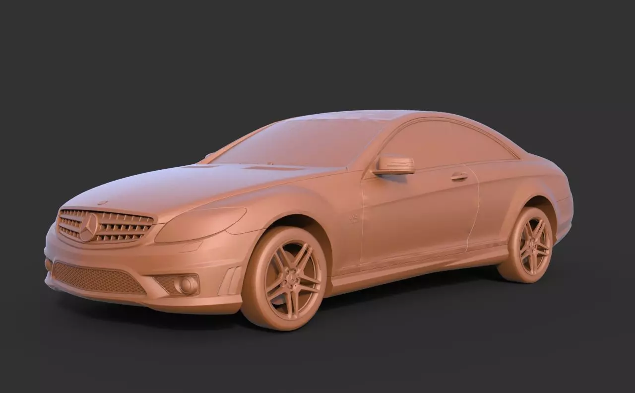 Mercedes-Benz SL65 3D print model_0