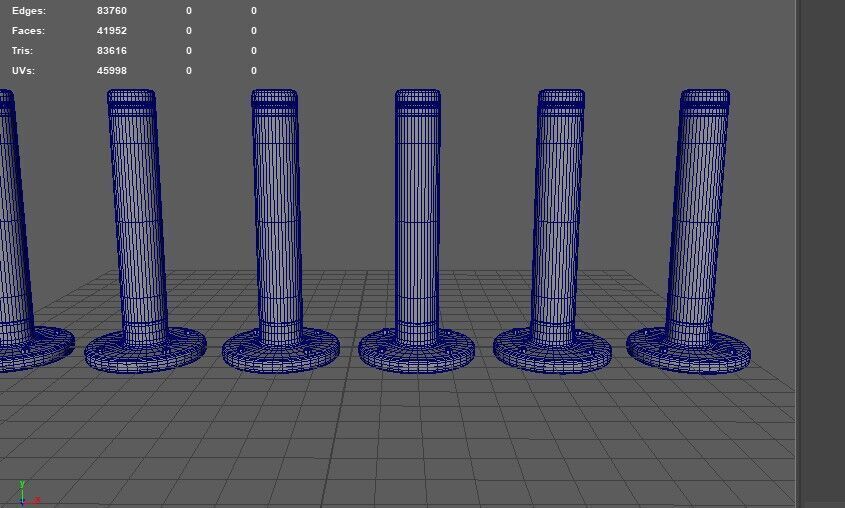 Road Block Pillar  3D model_12