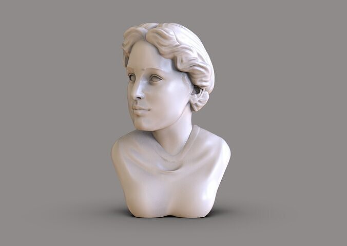 Classic Women Bust 3D print model