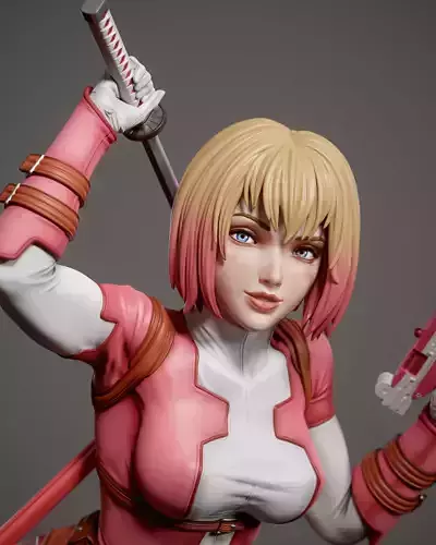 Gwenpool 3D print model