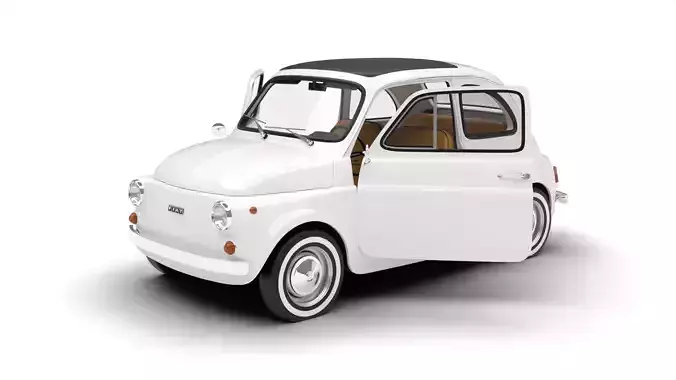 Fiat 500L 1969 HQ 3d model 3D model