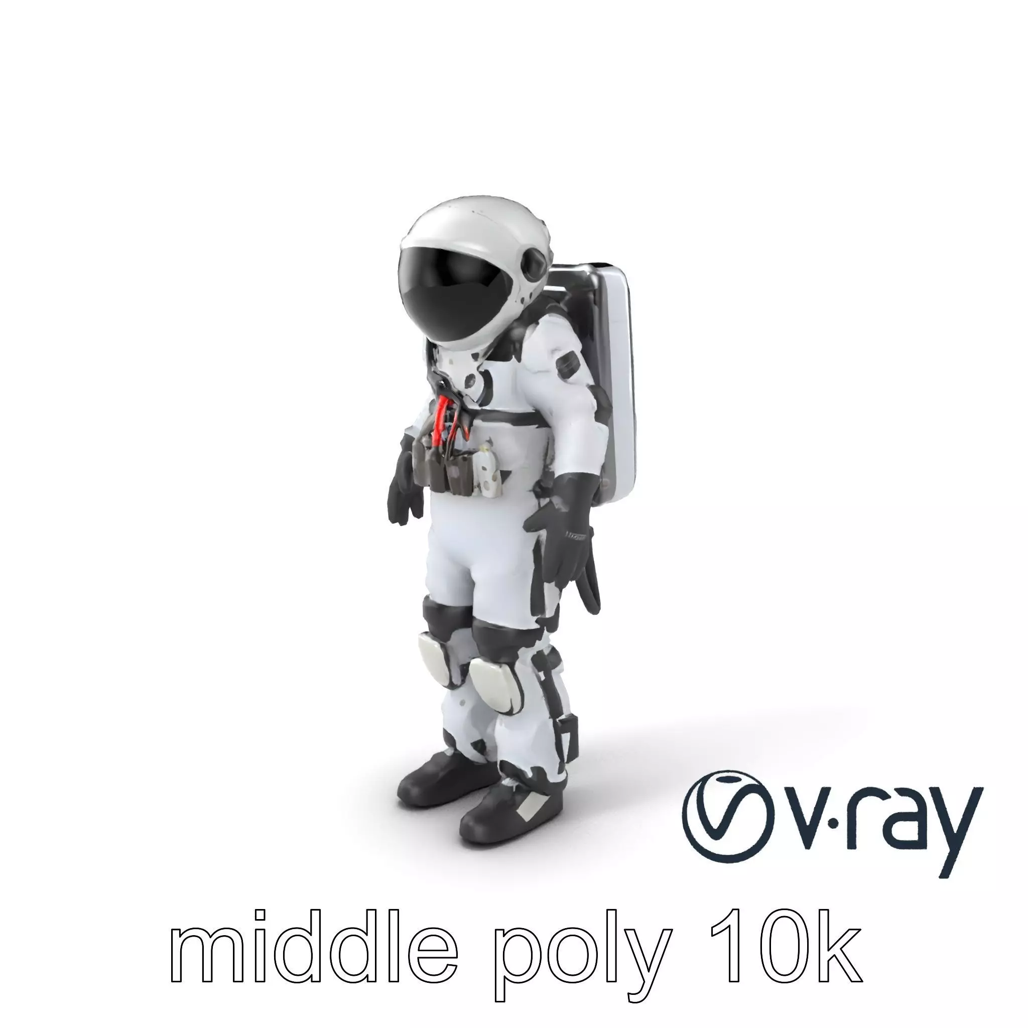 SpaceX Crew Dragon Suit 3D Model Pack Low-poly 3D model_0