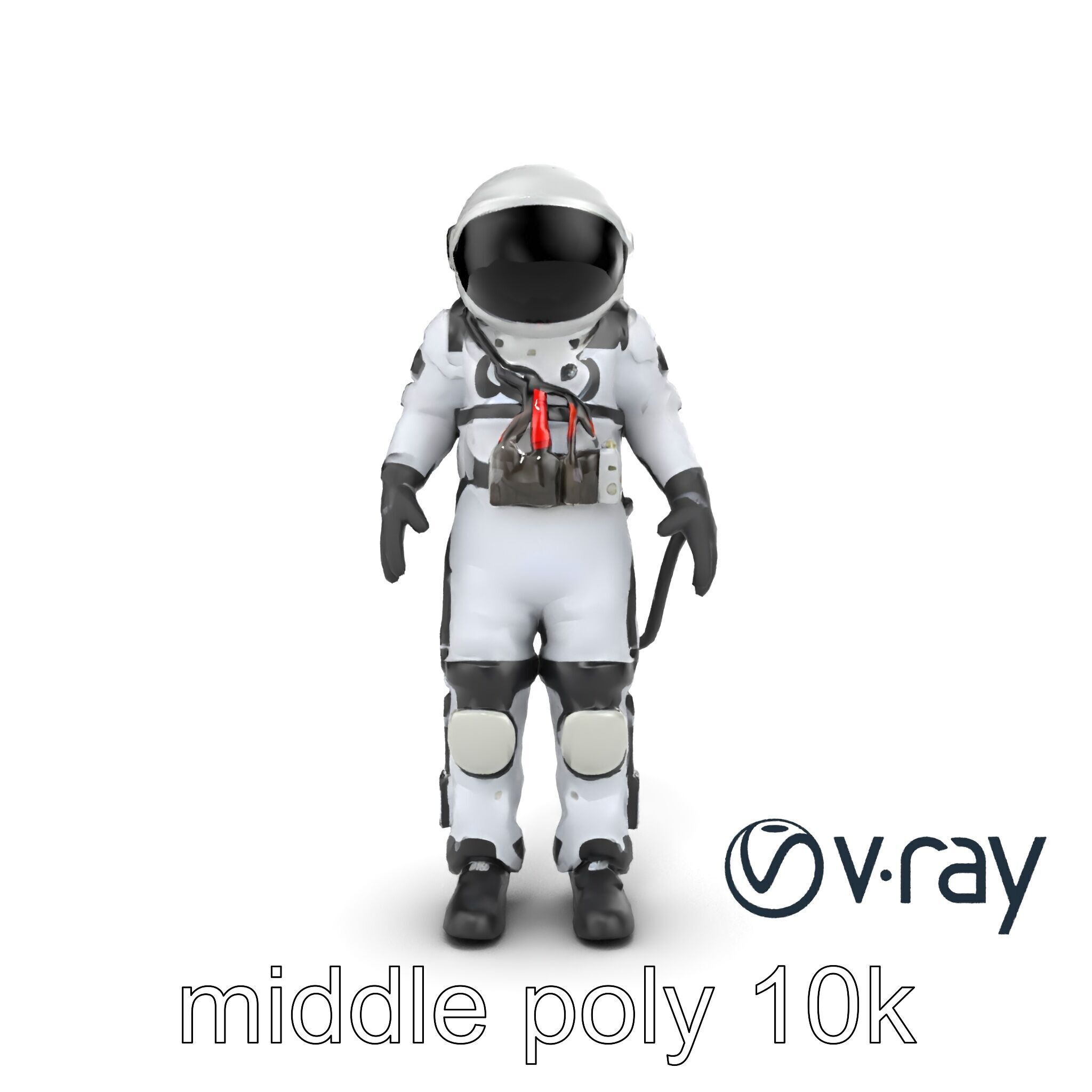 SpaceX Crew Dragon Suit 3D Model Pack Low-poly 3D model_30