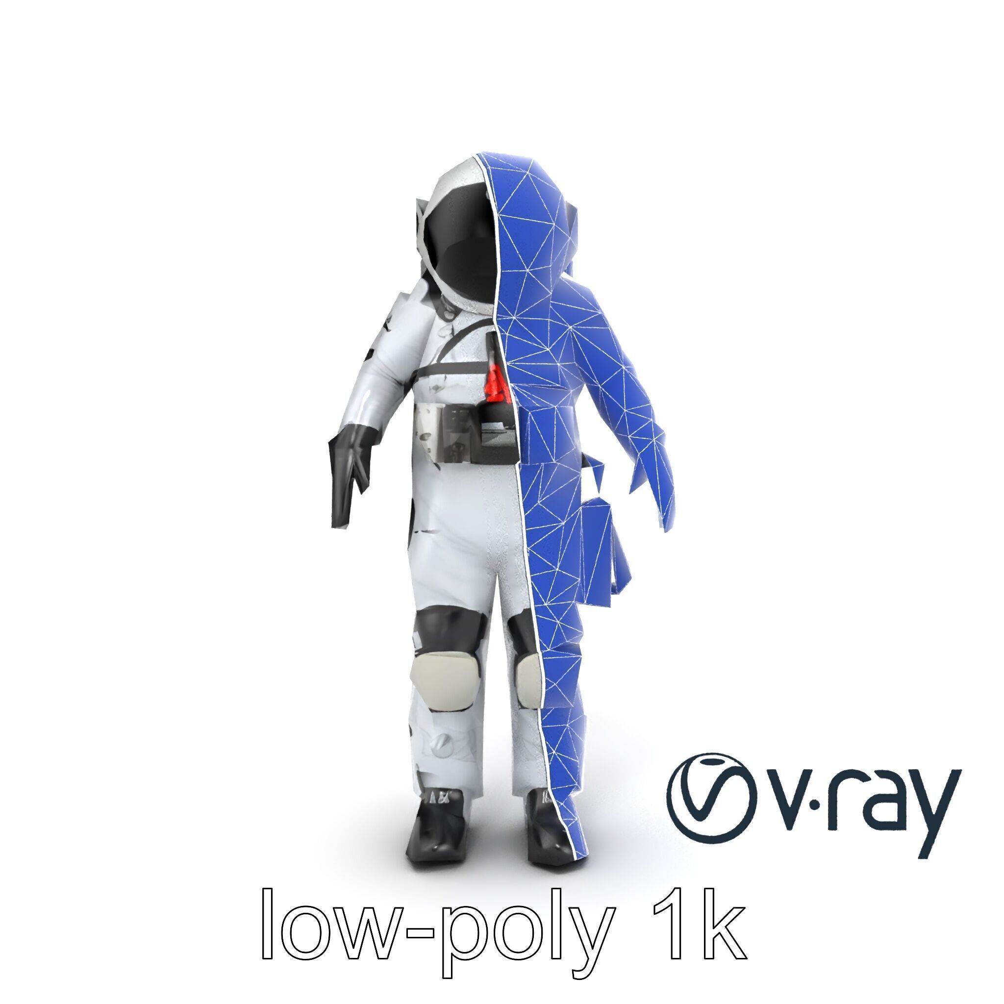 SpaceX Crew Dragon Suit 3D Model Pack Low-poly 3D model_19