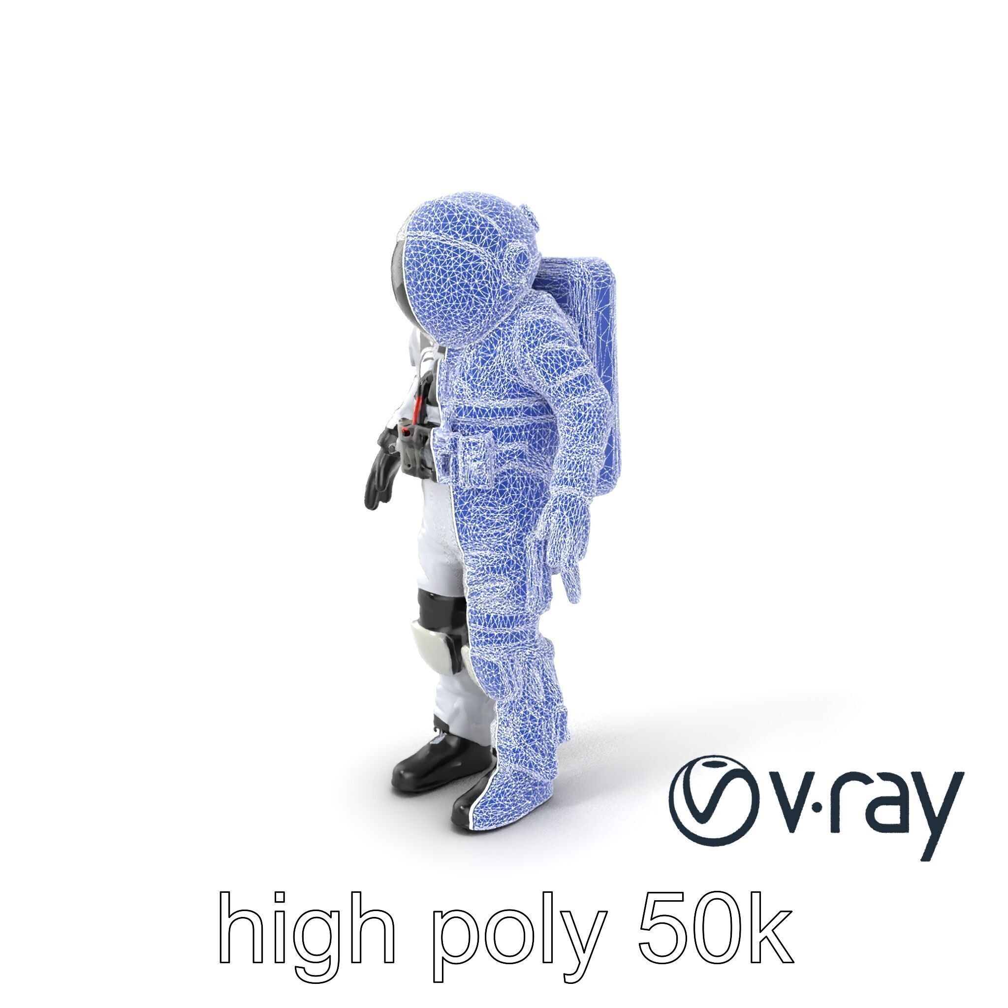 SpaceX Crew Dragon Suit 3D Model Pack Low-poly 3D model_17