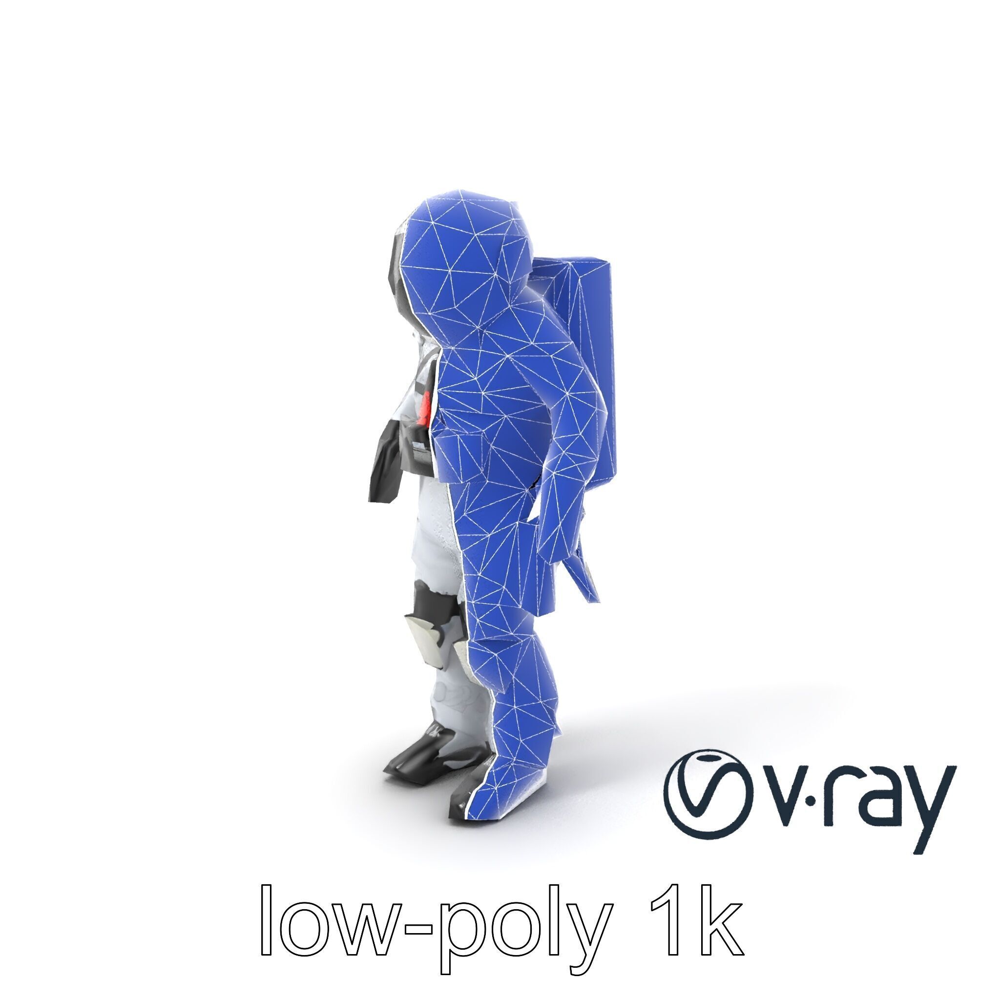 SpaceX Crew Dragon Suit 3D Model Pack Low-poly 3D model_31