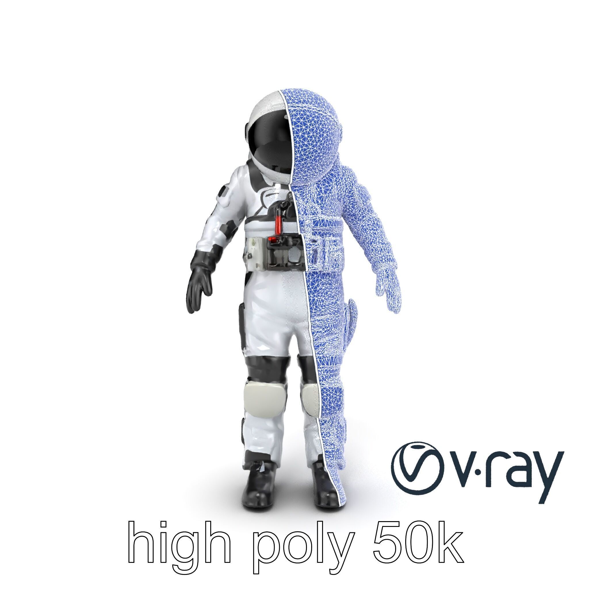 SpaceX Crew Dragon Suit 3D Model Pack Low-poly 3D model_16