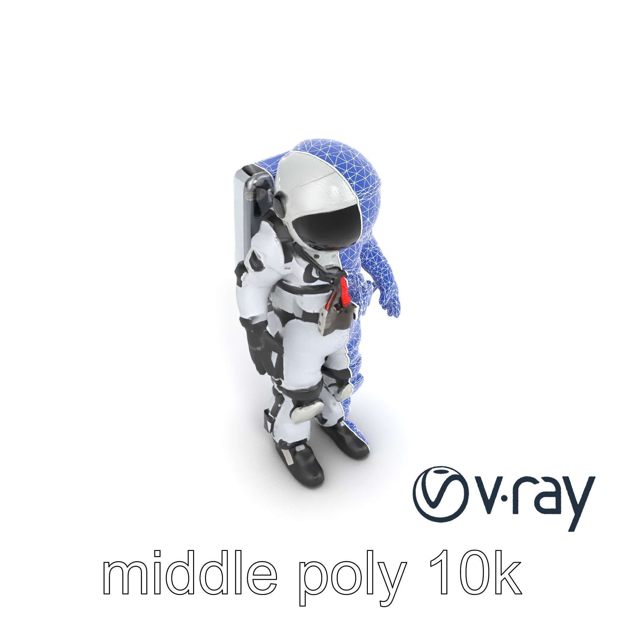 SpaceX Crew Dragon Suit 3D Model Pack Low-poly 3D model_22