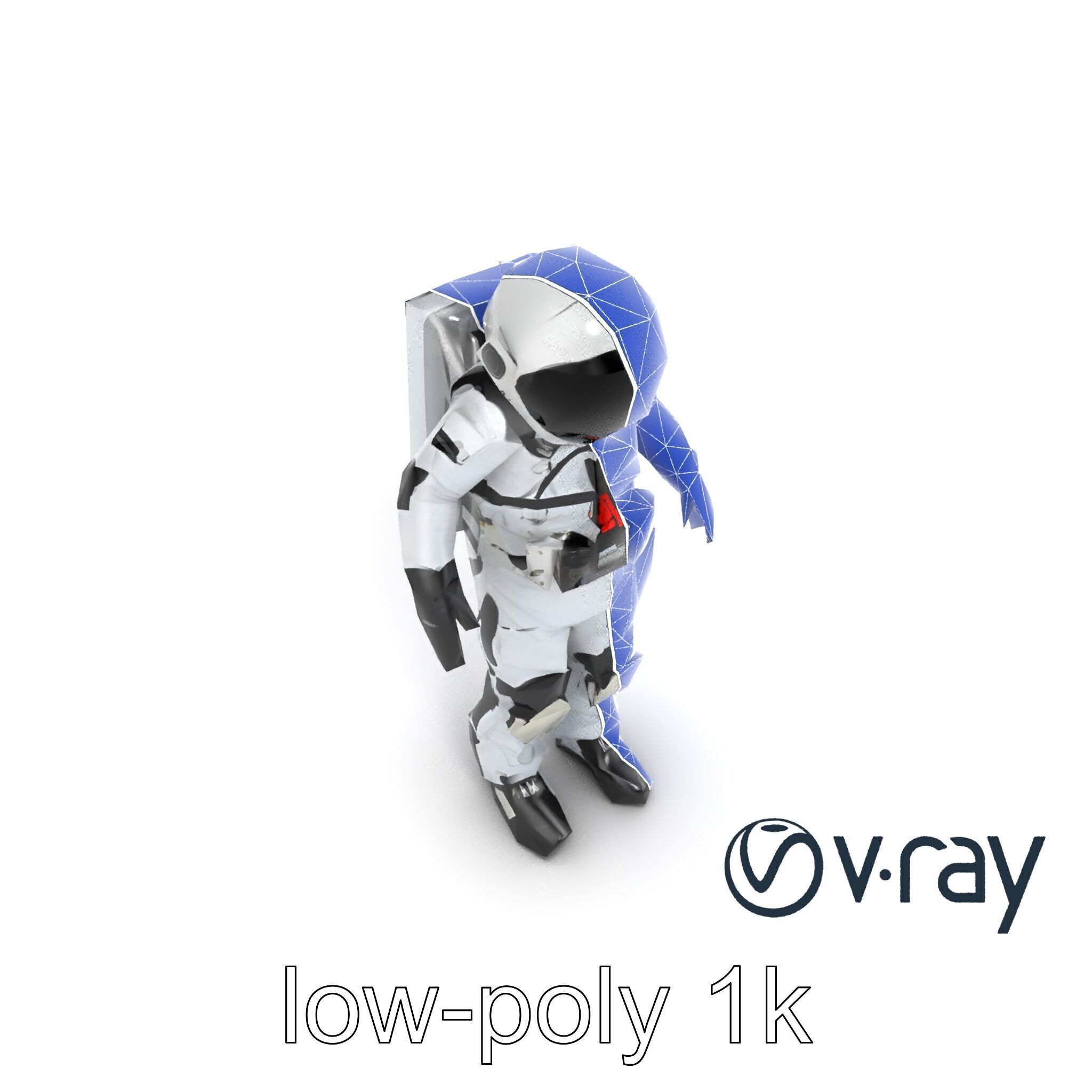 SpaceX Crew Dragon Suit 3D Model Pack Low-poly 3D model_13