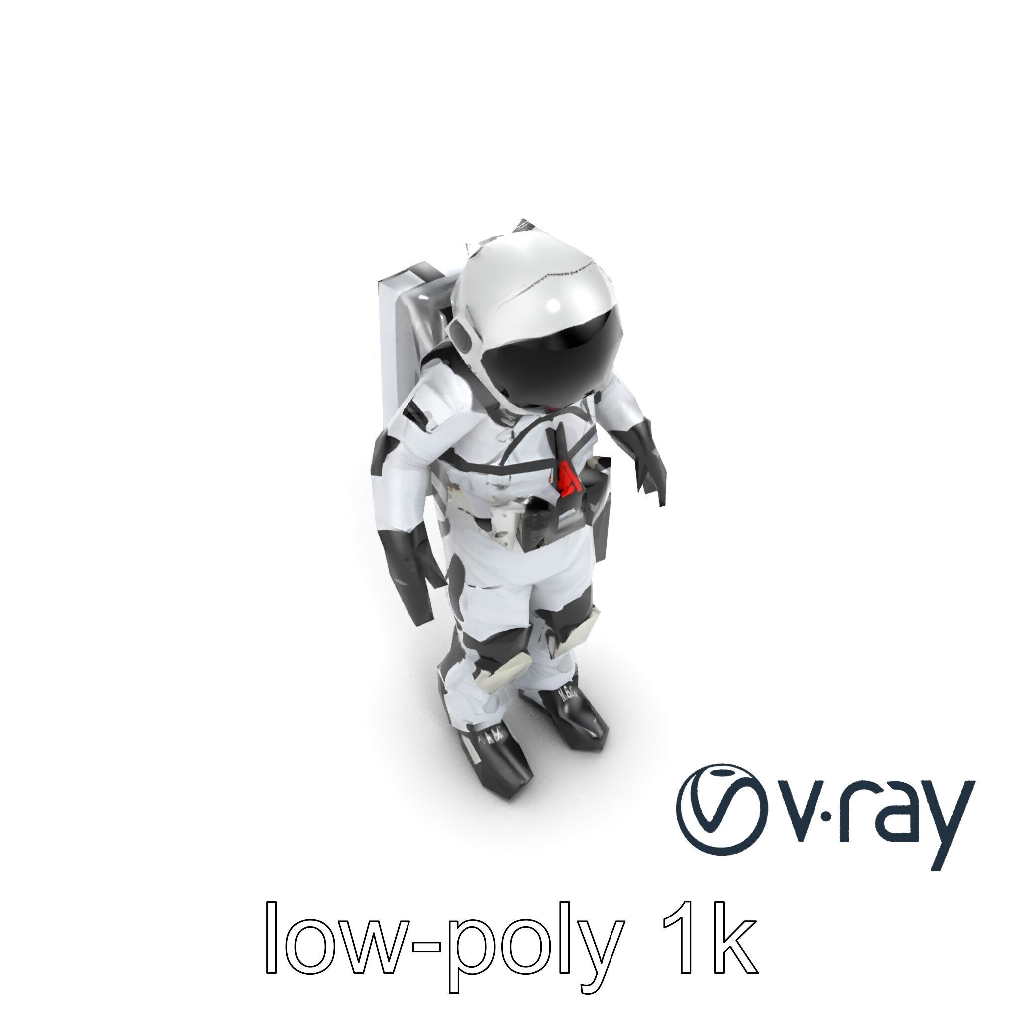 SpaceX Crew Dragon Suit 3D Model Pack Low-poly 3D model_8