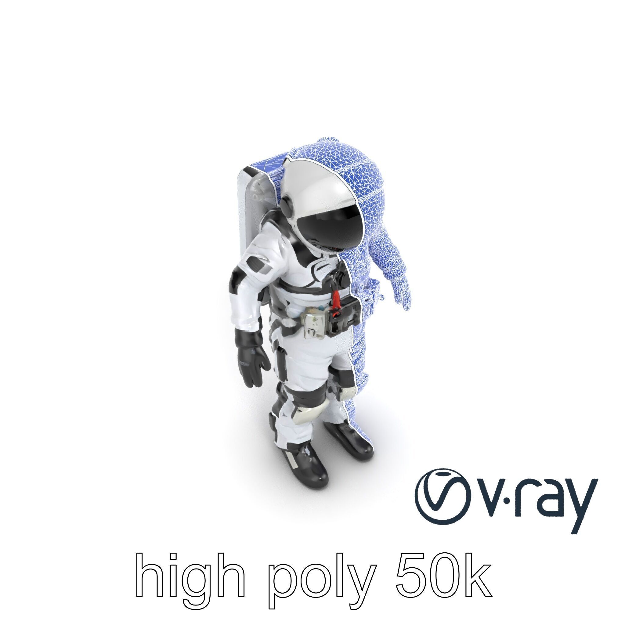 SpaceX Crew Dragon Suit 3D Model Pack Low-poly 3D model_28