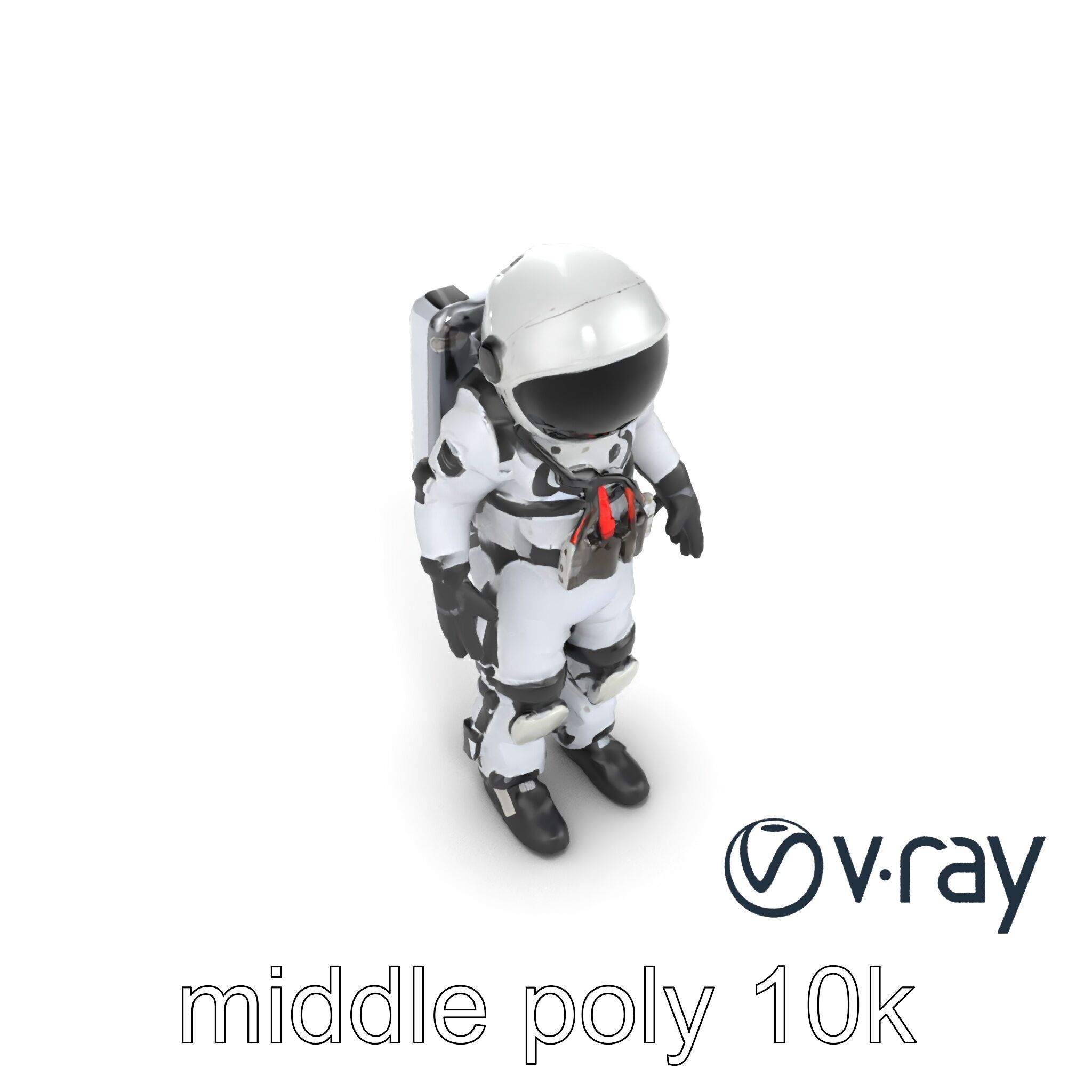 SpaceX Crew Dragon Suit 3D Model Pack Low-poly 3D model_12