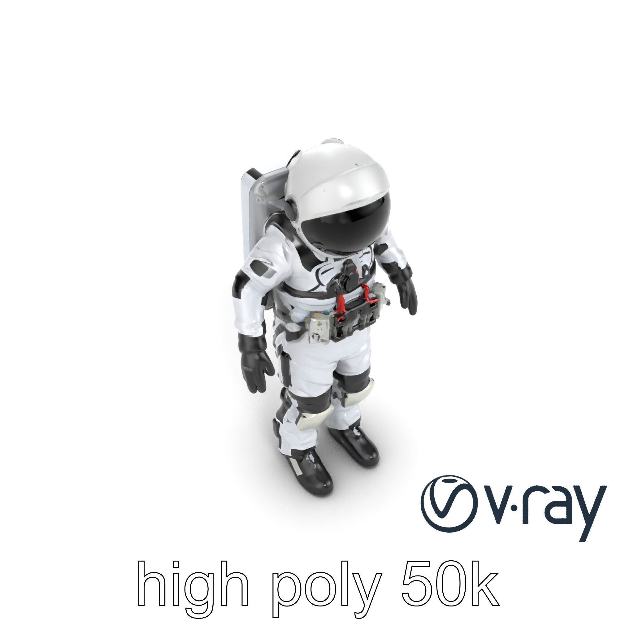 SpaceX Crew Dragon Suit 3D Model Pack Low-poly 3D model_21