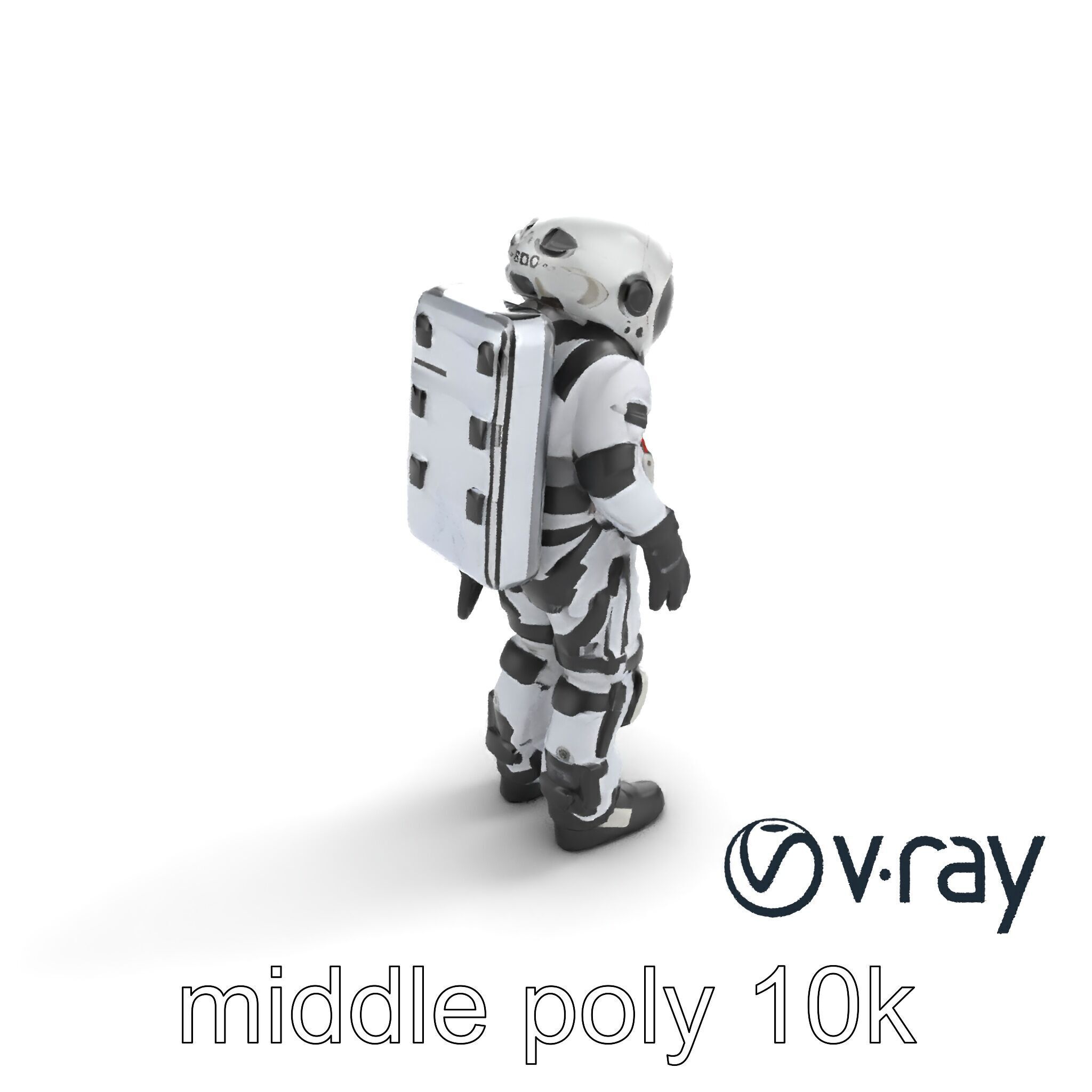 SpaceX Crew Dragon Suit 3D Model Pack Low-poly 3D model_7
