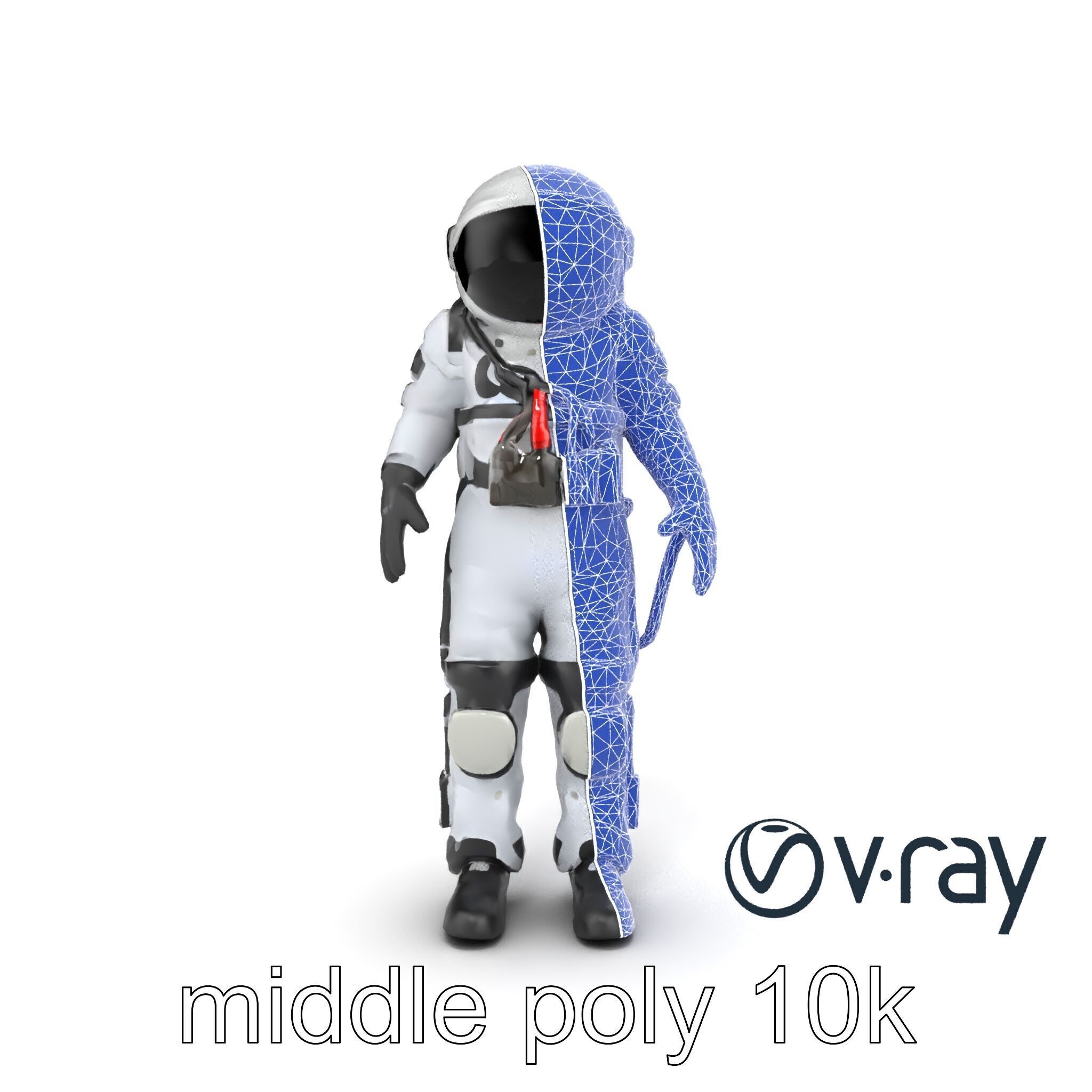 SpaceX Crew Dragon Suit 3D Model Pack Low-poly 3D model_25