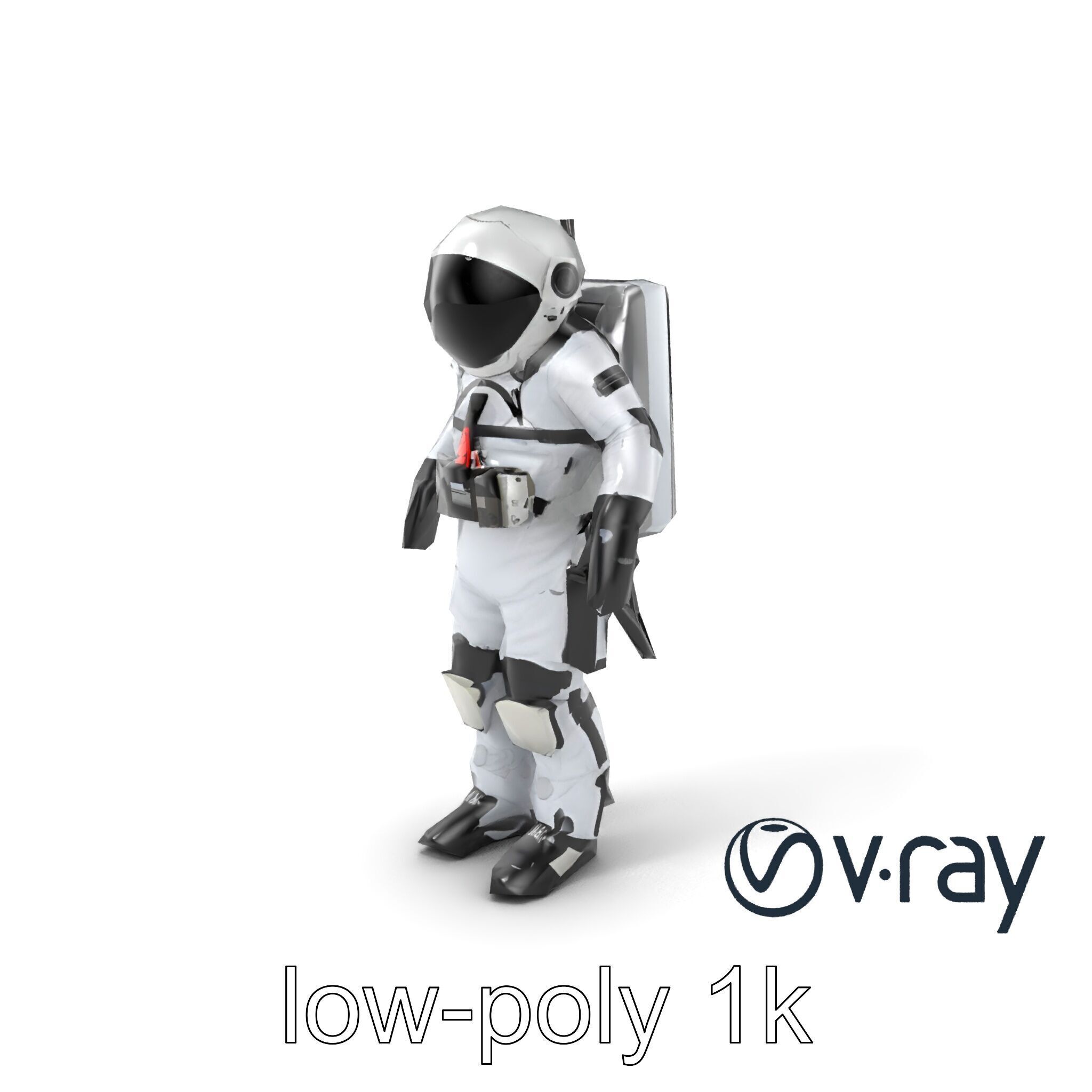 SpaceX Crew Dragon Suit 3D Model Pack Low-poly 3D model_2