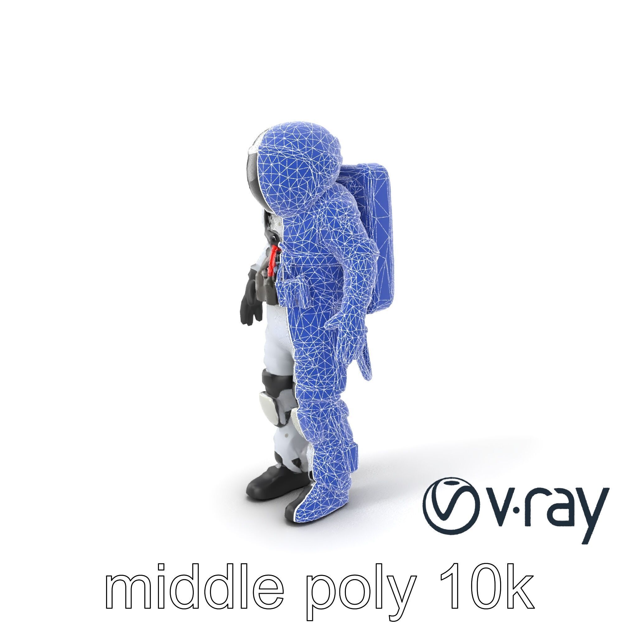 SpaceX Crew Dragon Suit 3D Model Pack Low-poly 3D model_4