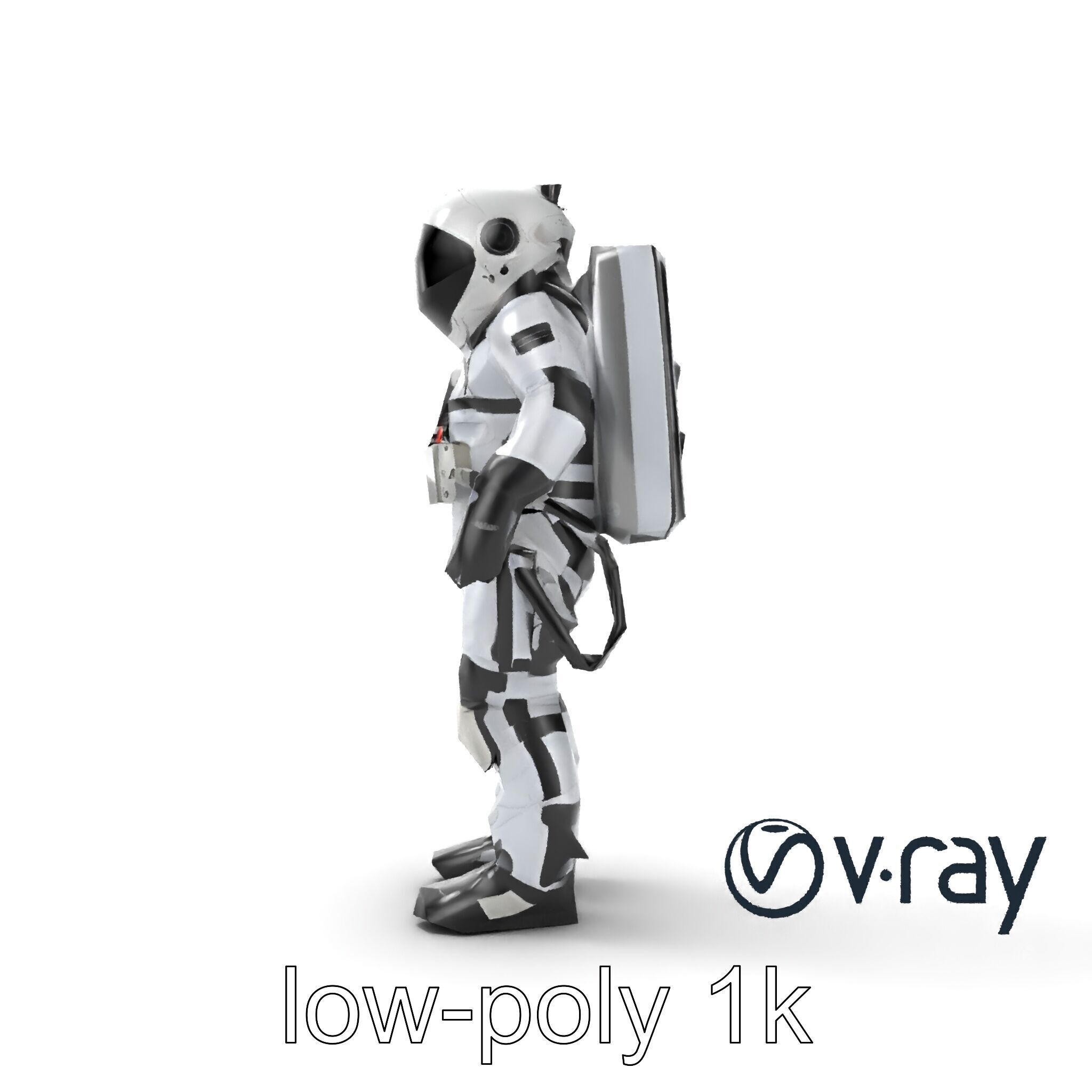 SpaceX Crew Dragon Suit 3D Model Pack Low-poly 3D model_23