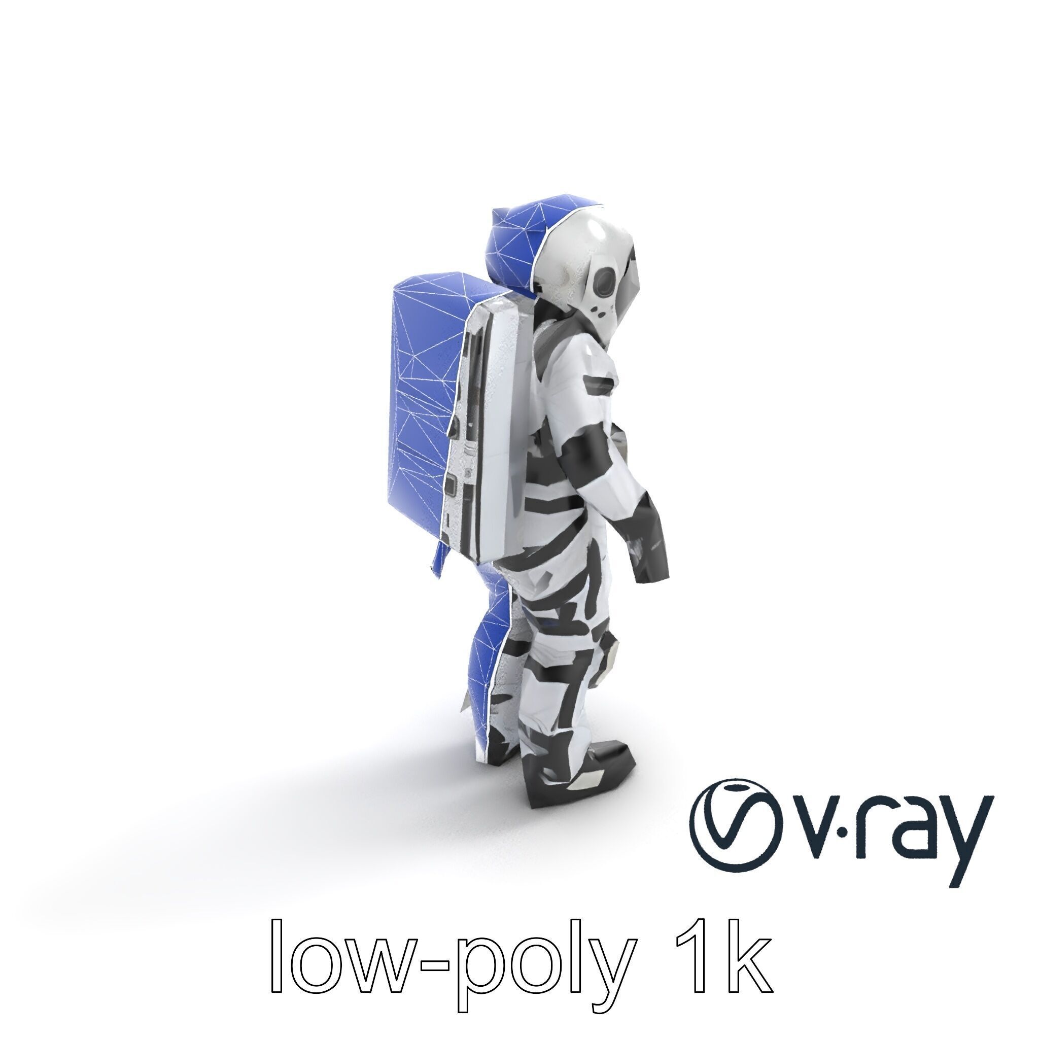 SpaceX Crew Dragon Suit 3D Model Pack Low-poly 3D model_29