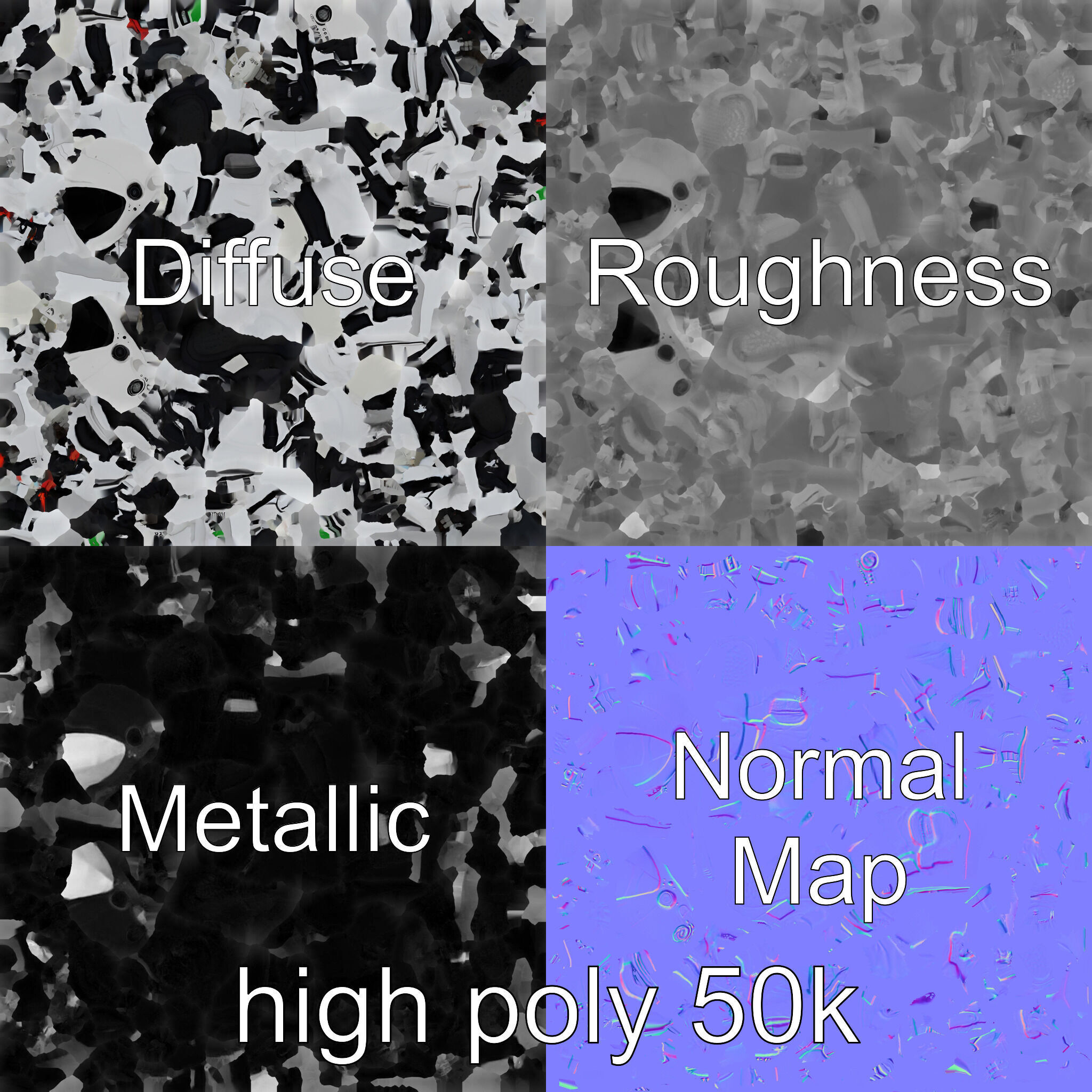 SpaceX Crew Dragon Suit 3D Model Pack Low-poly 3D model_1