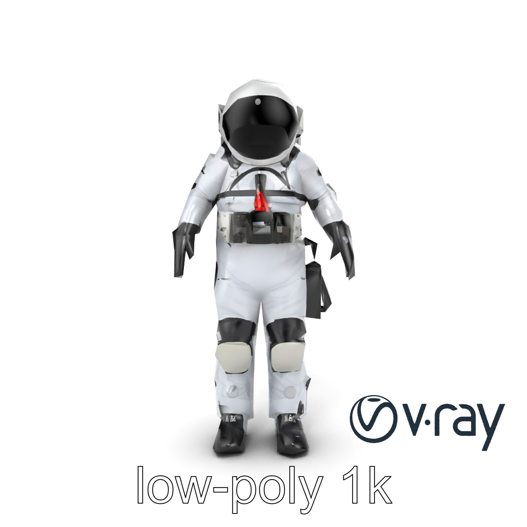 SpaceX Crew Dragon Suit 3D Model Pack Low-poly 3D model_27