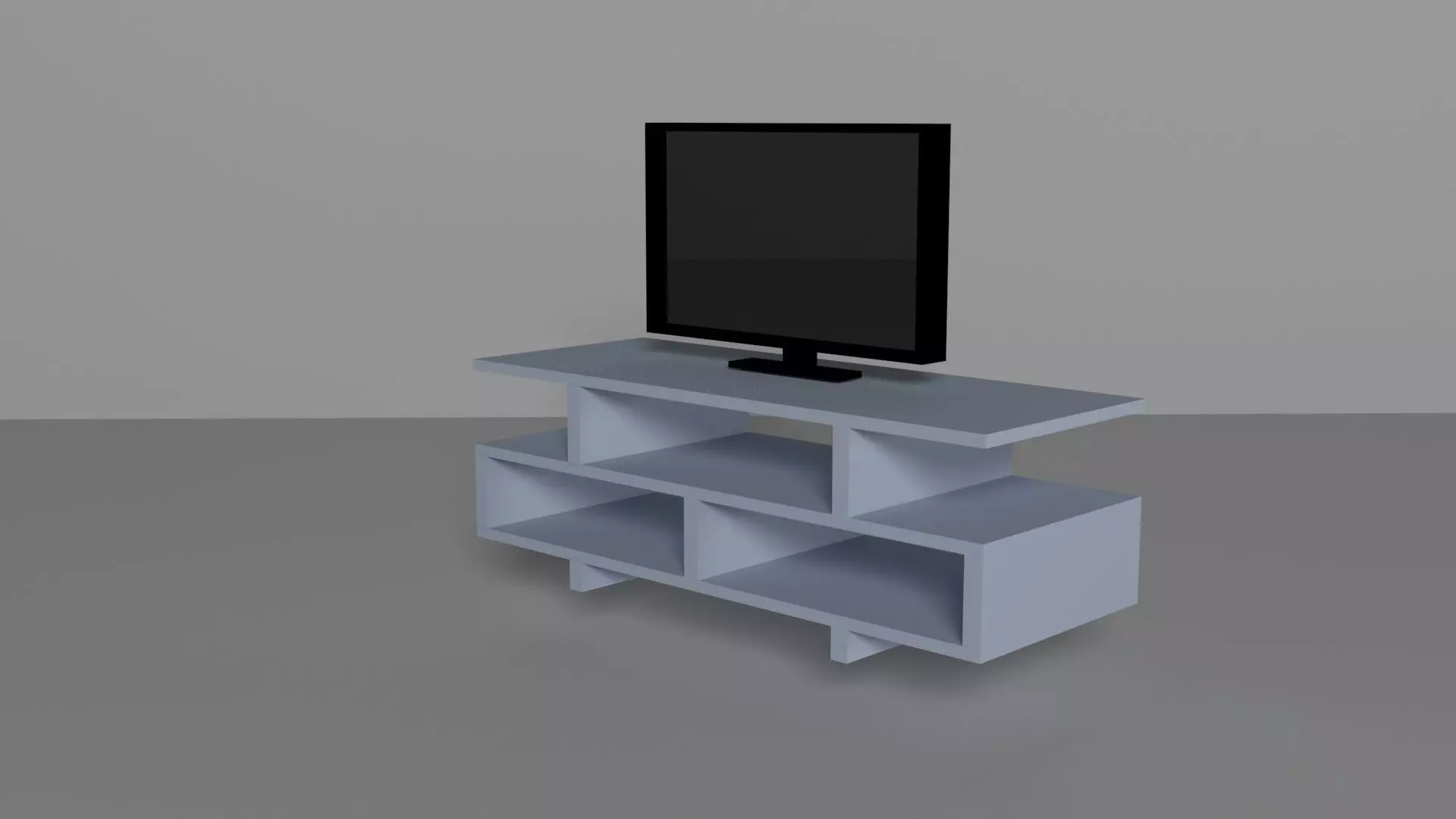 TV cabinet Low-poly 3D model
