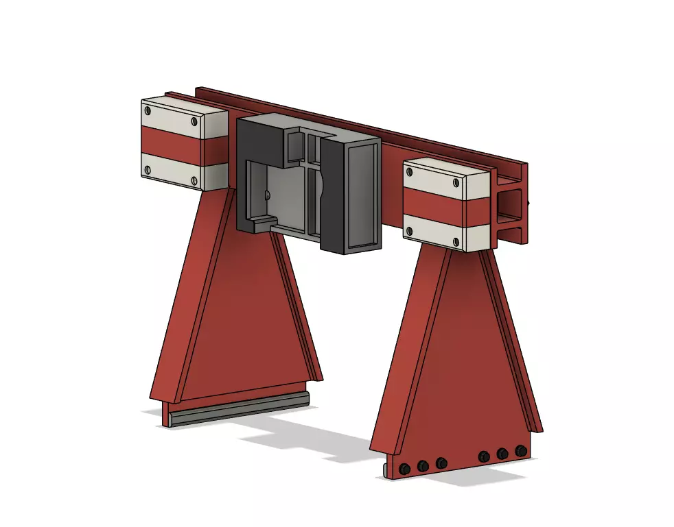 OO Model Railway Modern Buffer Stops V2 3D print model_0