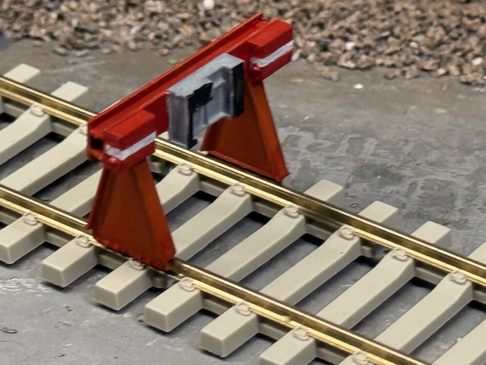 OO Model Railway Modern Buffer Stops V2 3D print model_1
