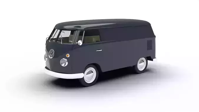 Volkswagen T1 Panel Van 1950 3d model 3D model