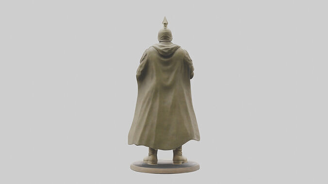 Legacy Soldier Sculpture model Low-poly 3D model