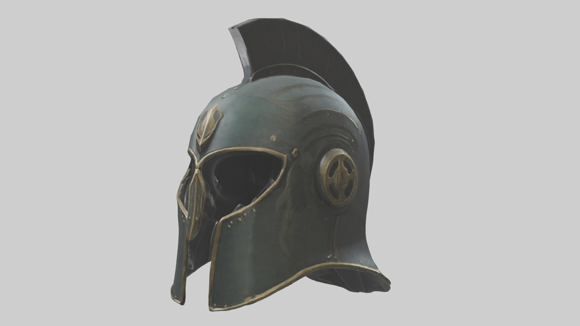 Legendary Helmet model Low-poly 3D model_10