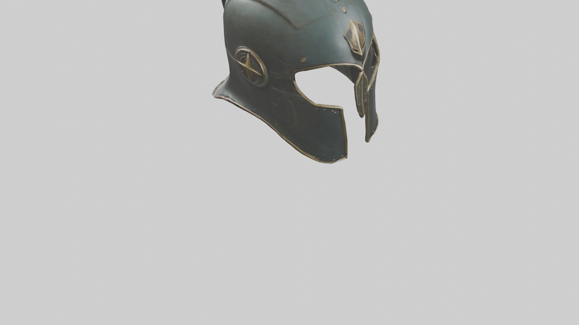 Legendary Helmet model Low-poly 3D model_9