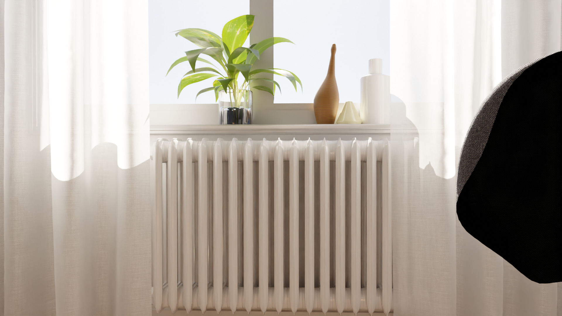 Vedbo Armchair Scene 3D model_7