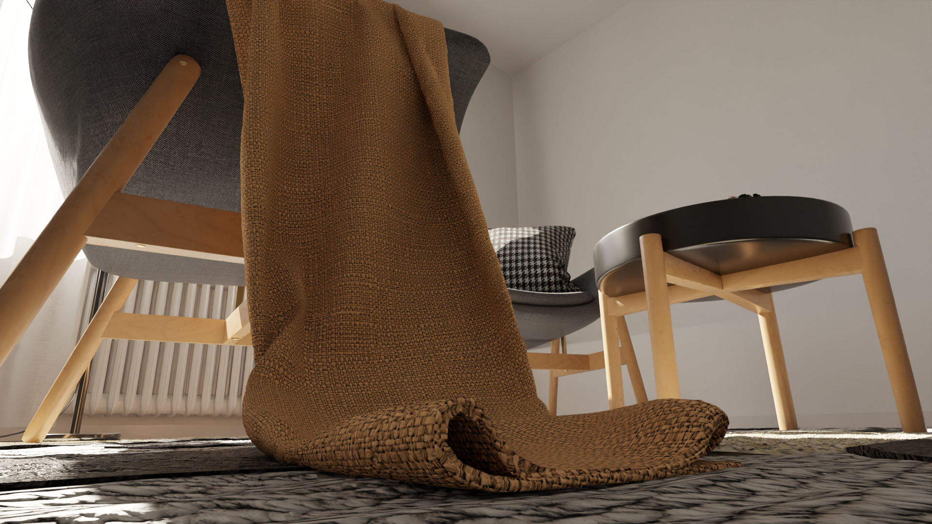 Vedbo Armchair Scene 3D model_5
