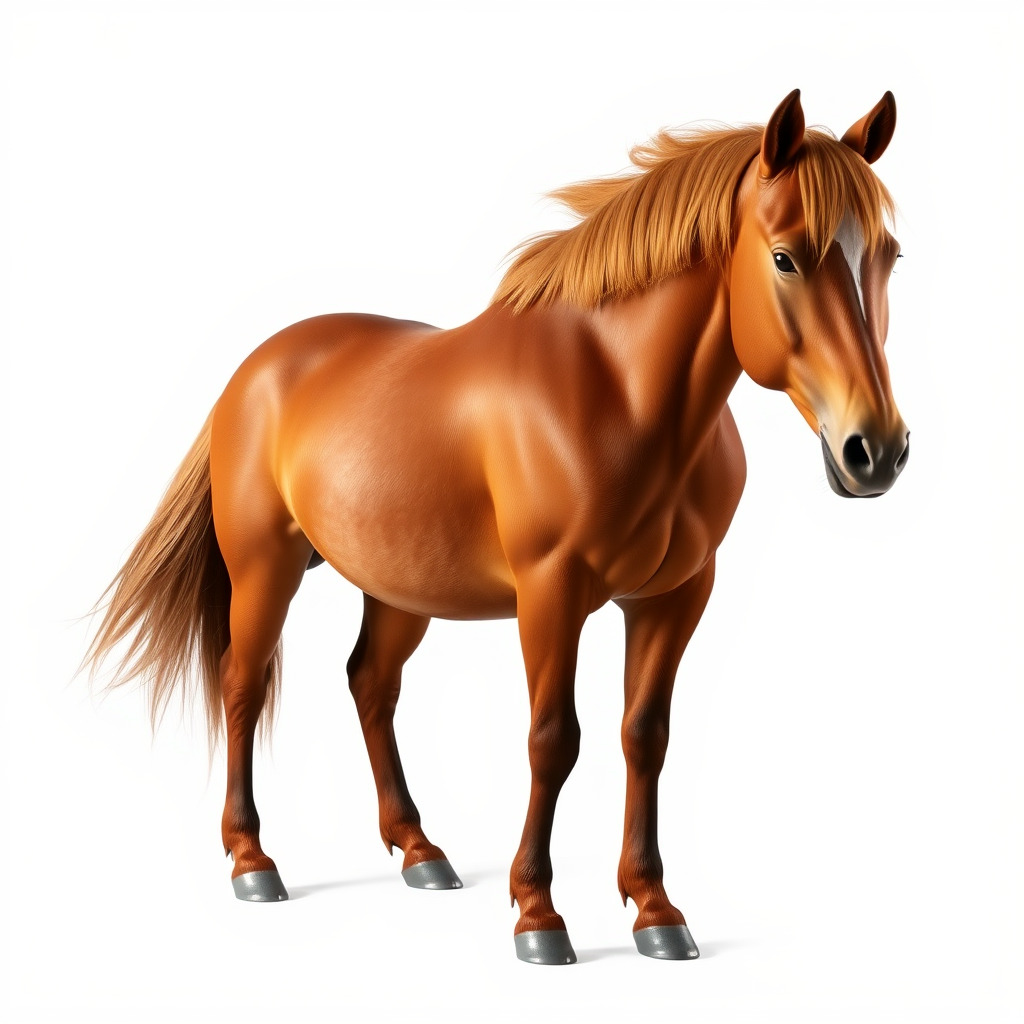 Chestnut Horse Equestrian Environment model pack Low-poly 3D model_3