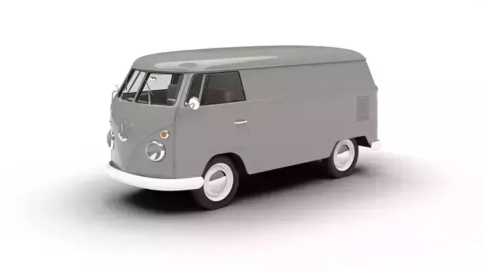Volkswagen T1 Panel Van 1950 3d model 3D model