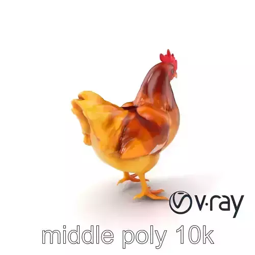 Golden Brown Chicken Animated model pack