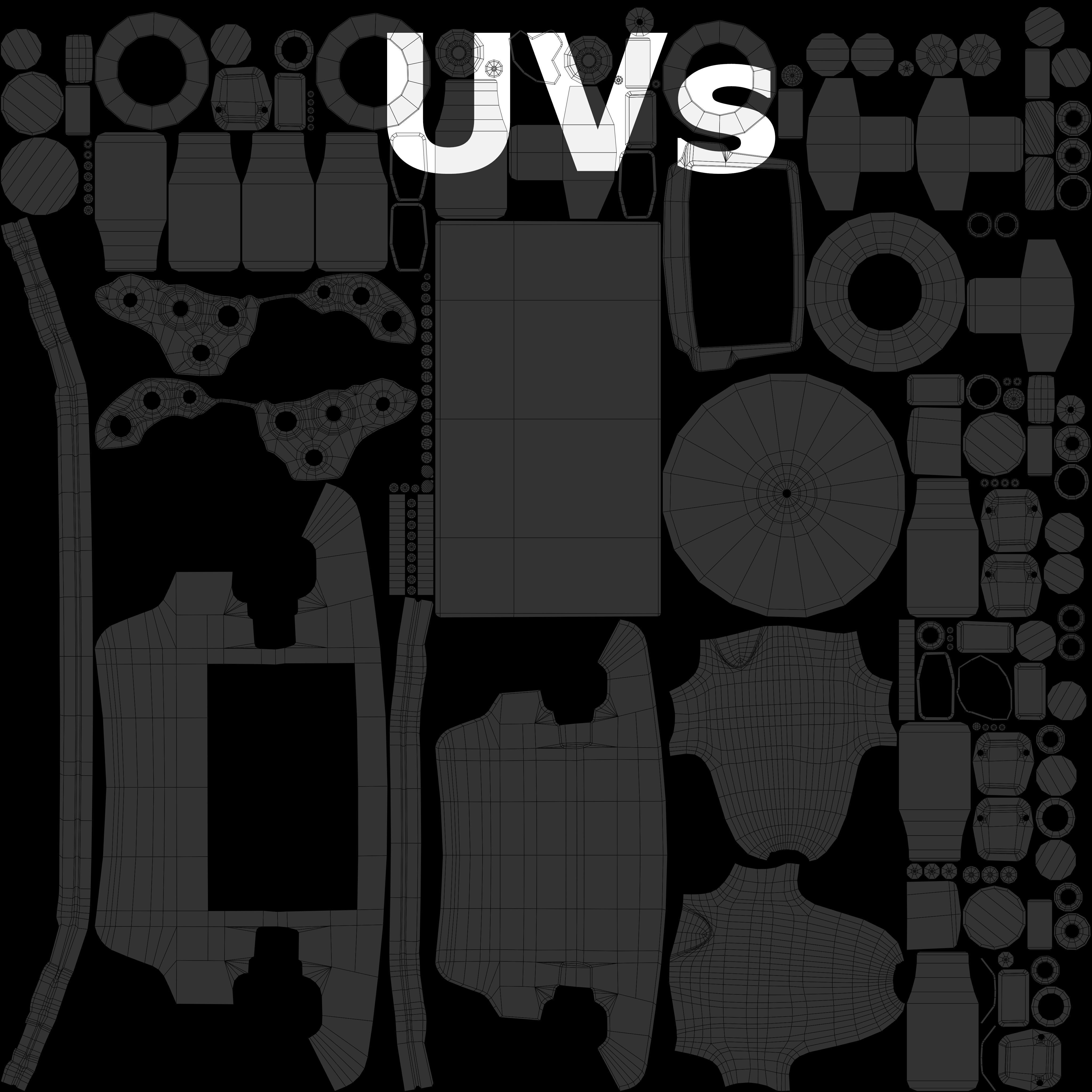 Racing Car Steering Wheel Low-poly 3D model_13
