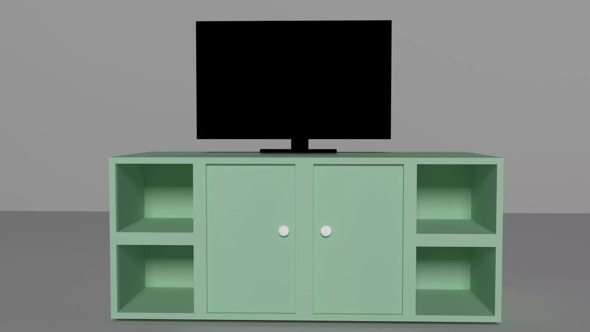 TV cabinet Low-poly 3D model