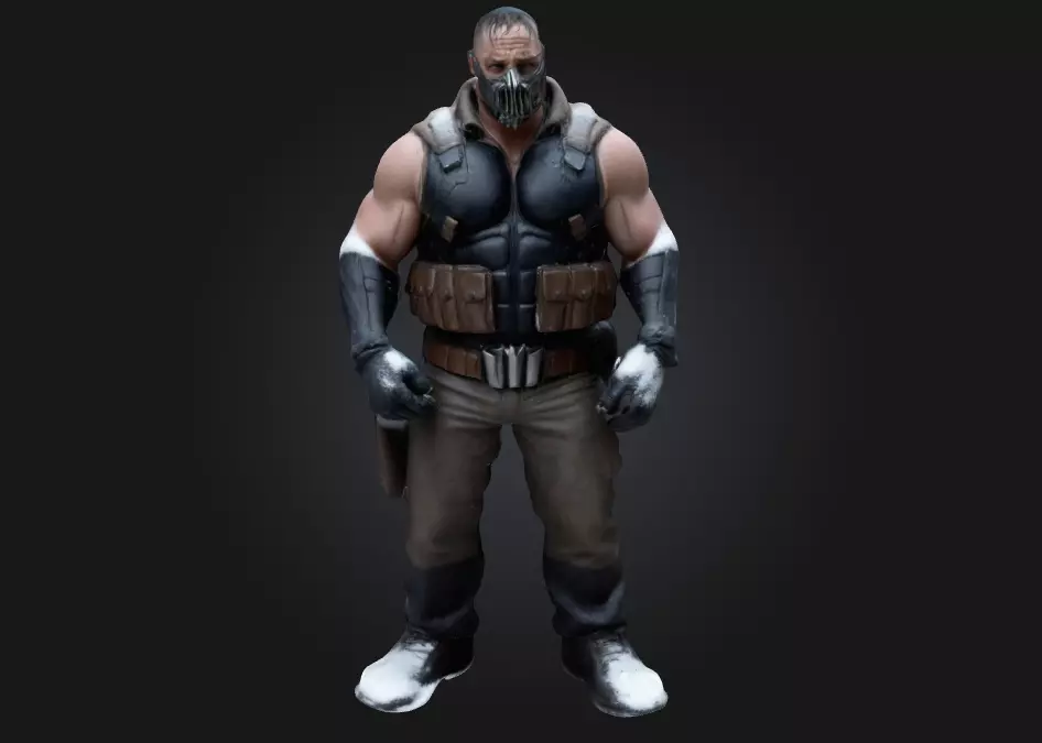 Bane Stylized 3D Printable Caricature Figure 3D print model