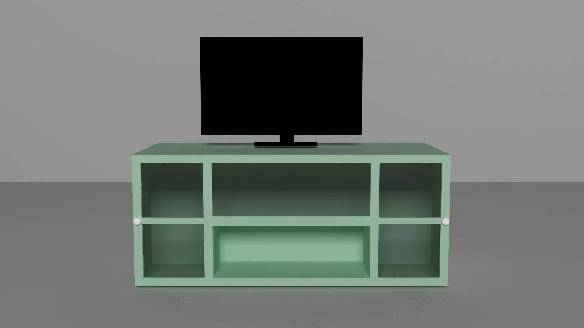 TV cabinet Low-poly 3D model