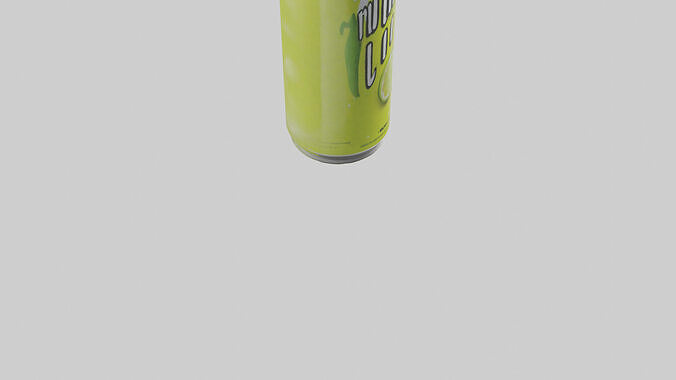 Lemonlime soda model Low-poly 3D model 7